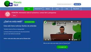 The picture shows the homepage of Planeta Facil. On the right we have a paused youtube video showing a man with glasses ready to explain the project to the visitor. 