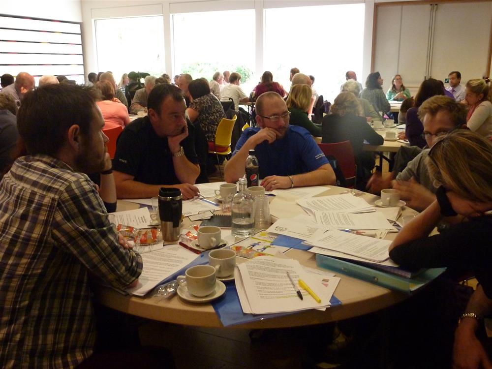Participants gather at the SPECTRUM CIL “Hate Crime” seminar held in October 2014 for ULOs and other organizations that are concerned about hate crimes in the United Kingdom. © SPECTRUM CIL
